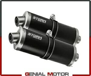 Exhaust Storm by Mivv }t[ I[o ubN hDJeB eBXg[_ 1100 2006 06 Exhaust Storm by Mivv Mufflers Oval Black Ducati Multistrada 1100 2006 06