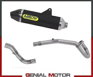 �t���G�L�]�[�X�g �A���[ �T���_�[ AKN �u���b�N �A���~�j�E�� �z���_ CRF 300 L 2021 - 2023 Full Exhaust Arrow Thunder Akn Black Aluminum HONDA CRF 300 L 2021 - 2023 �y���s�A���i�z