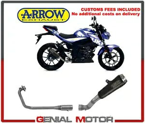 �r�C�V�X�e�� Arrow Col RacTail Pip �X�`�[�� �j�b�` Bla �X�Y�L GSXS125 2017 2020 Exhaust System Arrow Col RacTail Pip Steel Nich Bla Suzuki GSXS125 2017 2020 �y���s�A���i�z