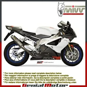 Mivv 排気マフラー GP チタン アプリリア RSV 1000 2004 - 2008用 Mivv Exhaust Mufflers GP Titanium for Aprilia Rsv 1000 2004 - 2008