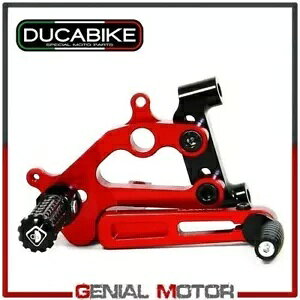 Ergal Ducabike Ducati Panigale 959 2016 - 2019 �̃v���b�g�t�H�[�������\�ȃu���b�N���b�h Platforms Adjustable Black-Red in Ergal Ducabike Ducati Panigale 959 2016 - 2019 �y���s�A���i�z