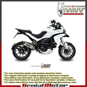 Mivv rC}t[ I[o `^ Lu^[ Lbv hDJeB eBXg[_ 1200 2010 - 2014 Mivv Exhaust Muffler Oval Titanium Carb Cap Ducati Multistrada 1200 2010 - 2014