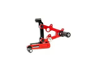 �����\�ȃ��A�Z�b�g���� Ducabike Ducati �p�j�K�[�� 959 2016 - 2019 Adjustable Rearset Black Red Ducabike For Ducati Panigale 959 2016 - 2019 �y���s�A���i�z