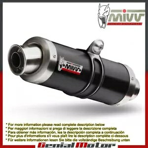 Mivv FGL][Xg}t[ GP ubN gCAt Xg[g gv 2007 - 2012p Mivv Approved Exhaust Mufflers GP Black for Triumph Street Triple 2007 - 2012