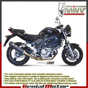 Mivv rC}t[ I[o J[{t@Co[ J[{Lbvt XYL Sv 650 2008p Mivv Exhaust Muffler Oval Carbon Fiber with Carbon Cap for Suzuki Sv 650 2008