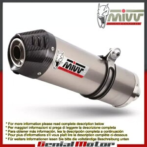 Mivv rC}t[ I[o `^ J[{Lbvt XYL Sv 650 2007p Mivv Exhaust Muffler Oval Titanium With Carbon Cap for Suzuki Sv 650 2007