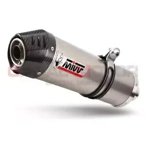 Mivv rC}t[ I[o `^ J[{ Lbv XYL Sv 650 2005 - 2015 13p Mivv Exhaust Muffler Oval Titanium Carbon Cap for Suzuki Sv 650 2005 - 2015 13