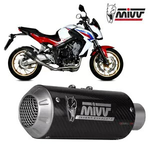 Mivv Rv[gGL][Xg MK3 J[{ z_ CB 650 F 2014 - 2018p Mivv Complete Exhaust MK3 Carbon for HONDA CB 650 F 2014 - 2018