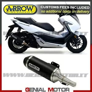 �G�L�]�[�X�g + �����N Kat �p�C�v Kat Arrow �A���~ �u���b�N �z���_ �t�H���c�@ 300 2020 20 Exhaust + Link Kat Pipe Kat Arrow Alu Black Honda Forza 300 2020 20 �y���s�A���i�z