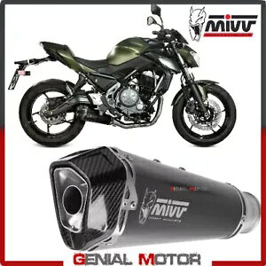 Mivv Rv[gGL][Xg f^ [X ubN CmbNX ubN JTL Z 650 2017 - 2019p Mivv Complete Exhaust Delta Race Black Inox black for KAWASAKI Z 650 2017 - 2019