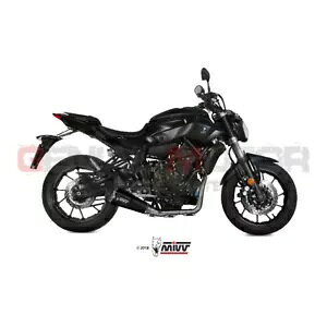 Mivv Rv[gGL][Xg f^ [X ubN XeXX`[ }n Mt-07 2014 - 2020 Mivv Complete Exhaust Delta Race Black Stainless Steel Yamaha Mt-07 2014 - 2020