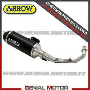 �t���G�L�]�[�X�g Kat Arrow �A�[�o�� �A���~�j�E�� �u���b�N �z���_ �t�H���c�@ 125 2015 - 2016 Full Exhaust Kat Arrow Urban Aluminium Black Honda Forza 125 2015 - 2016 �y���s�A���i�z