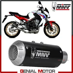 Mivv Rv[gGL][Xg MK3 ubNCmbNX z_ CB 650 F 2014 - 2018 H.055.SM3B Mivv Complete Exhaust MK3 Black Inox for HONDA CB 650 F 2014 - 2018 H.055.SM3B