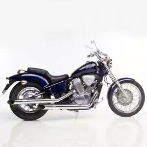 Rv[gGL][XgVXe Leovince K02 N[bL z_ Vt 600 C VhE 1988 - 2000 Complete Exhaust System Leovince K02 Chromed Honda Vt 600 C Shadow 1988 - 2000