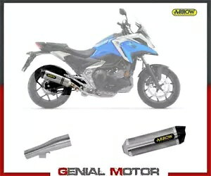 GL][Xg}t[ Arrow Race-tech `^ z_ Nc 750 X 2021 Exhaust Muffler Arrow Race-tech Titanium Honda Nc 750 X 2021