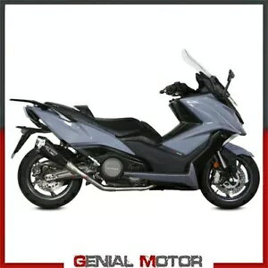 tGL][Xg Mivv f^ [X X`[ ubN Kymco Ak 550 2017 - 2020 Full Exhaust Mivv Delta Race Steel Black Kymco Ak 550 2017 - 2020