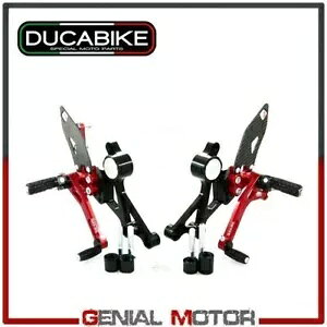 �v���b�g�t�H�[�� �����\ �u���b�N���b�h PRNM01DA Ducabike Ducati Monster 696 2008 - 2014 Platforms Adjustable Black-Red PRNM01DA Ducabike Ducati Monster 696 2008 - 2014 �y���s�A���i�z
