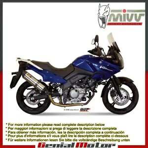 Mivv rC}t[ Suono XeX| XYL DL V-Strom 650 2004 - 2006p Mivv Exhaust Muffler Suono Stainless Steel for Suzuki Dl V-Strom 650 2004 - 2006