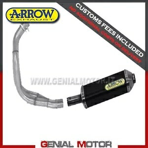 tGL][Xg A[ }LV [XebN A~jE ubN JTL Er-6F 2005 - 2011 Full Exhaust Arrow Maxi Race Tech Aluminium Black Kawasaki Er-6F 2005 - 2011