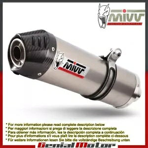 Mivv rC}t[ I[o `^ J[{ Lbv XYL DL V-Strom 650 2004 - 2006 Mivv Exhaust Muffler Oval Titanium Carbon Cap Suzuki Dl V-Strom 650 2004 - 2006