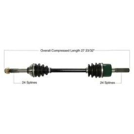 Kawasaki Teryx 750 用チタンスタンダードコンプリートアクスル #813-0109 Tytaneum Standard Complete Axle #813-0109 for Kawasaki Teryx 750