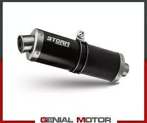 tVXe Xg[ by Mivv }t[ I[o lX`[ }n Mt-09 2013 - 2018p Full System Storm by Mivv Muffler Oval Nero Steel for Yamaha Mt-09 2013 - 2018