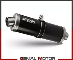 tVXe Xg[ by Mivv }t[ I[o Nero inox }n g[T[ 900 2013 - 2018 Full System Storm by Mivv Muffler Oval Nero inox Yamaha Tracer 900 2013 - 2018