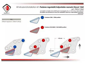߉\ȃtbgXg VXe Sil Ducabike Ducati Diavel 1260 2019 - 2022 DE3- Adjustable footrest system Sil Ducabike Ducati Diavel 1260 2019 - 2022 DE3-