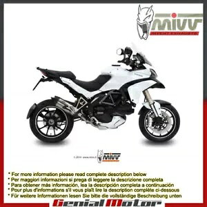Mivv �r�C�}�t���[ Suono �X�e�����X�| Ducati Multistrada 1200 2010 - 2014 Mivv Exhaust Muffler Suono Stainless Steel Ducati Multistrada 1200 2010 - 2014 �y���s�A���i�z
