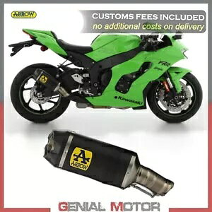 GL][Xg}t[ Arrow Indy Race J[{ Kawasaki ZX-10RR 2021 Exhaust Muffler Arrow Indy Race Carbon Kawasaki Zx-10rr 2021