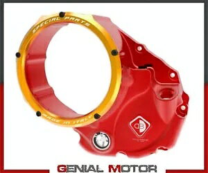 �N���b�`�W �I�C���o�X �������b�h�S�[���h �h�D�J�o�C�N Ducati HYPERMOTARD 821 2015- Clutch lid oil bath transparent red-gold ducabike Ducati HYPERMOTARD 821 2015-