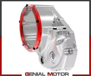 Transp �N���b�` �J�o�[ �I�C�� �o�X �V���o�[-���b�h DUCABIKE Ducati HYPERMOTARD 821 2015- Transp Clutch Cover Oil Bath SILVER-RED DUCABIKE Ducati HYPERMOTARD 821 2015-