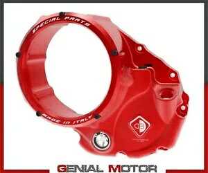 3D Evo RED Transp �I�C���o�X �N���b�` �J�o�[ Ducabike Ducati Supersp 950/S 2021 2022- 3D Evo RED Transp Oil Bath Clutch Cover Ducabike Ducati Supersp 950/S 2021 2022- �y���s�A���i�z