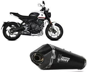 Rv[gGL][Xg MIVV DELTA RACE ubN gCAt gCfg 660 2021 - 2023p Complete Exhaust MIVV DELTA RACE Black for TRIUMPH TRIDENT 660 2021 - 2023