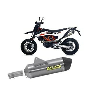 GL][Xg + NpCv Arrow Titan Kat App R F Carb Ktm 690 SMC R 2019 - 2023 Exhaust + Link Pipe Arrow Titan Kat App R F Carb Ktm 690 SMC R 2019 - 2023