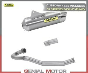 �t���G�L�]�[�X�g Arrow Race-tech �X�`�[���L���b�v �A���~�j�E�� KTM 690 Smc R 2021 �p Full Exhaust Arrow Race-tech Steel Cap Aluminium for KTM 690 Smc R 2021 �y���s�A���i�z