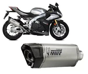 Fς݃GL][Xg}t[ Mivv SR-1 `^ for APRILIA RSV4 2021 - 2023 Approved Exhaust Muffler Mivv SR-1 Titanium for APRILIA RSV4 2021 - 2023