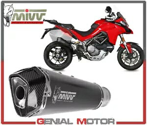 Mivv GL][Xg}t[ f^ [X ubN X`[ hDJeB eBXg[_ 1260 2019 19 Mivv Exhaust Muffler Delta Race Black Steel DUCATI MULTISTRADA 1260 2019 19