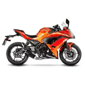 Rv[gGL][Xg Kat Leovince Lv One Evo J[{ Kawasaki Ninja 650 2017 - 2021 Complete Exhaust Kat Leovince Lv One Evo Carbon Kawasaki Ninja 650 2017 - 2021