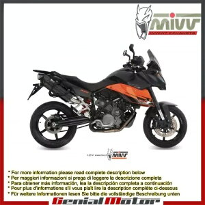 Mivv rC}t[ Suono ubN X`[ Ktm 990 X[p[g Smt 2009 - 2013 p Mivv Exhaust Mufflers Suono Black Steel for Ktm 990 Supermoto Smt 2009 - 2013