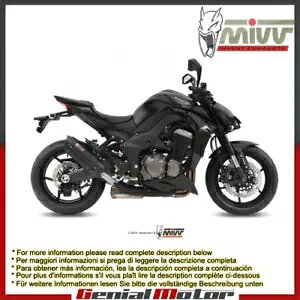 Mivv FGL][Xg}t[ Suono ubNX`[ JTL Z 1000 2014 - 2018p Mivv Approved Exhaust Mufflers Suono Black Steel for Kawasaki Z 1000 2014 - 2018