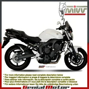 Mivv FGL][Xg}t[ Suono ubN Useat Yamaha Fz6 Fazer 2004 - 2011 Mivv Approved Exhaust Mufflers Suono Black Useat Yamaha Fz6 Fazer 2004 - 2011