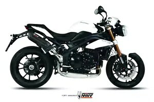 Mivv FGL][Xg}t[ Suono ubN nC gCAt Xs[h gv 2011 - 2015 Mivv Approved Exhaust Mufflers Suono Black High Triumph Speed Triple 2011 - 2015