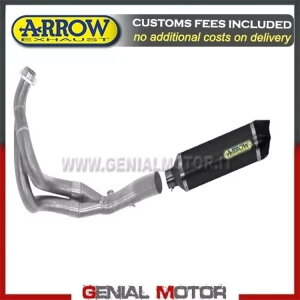 フルエキゾースト キャットアローレーステック AKN アルミブラック カワサキ Z650 2020 20 Full Exhaust Kat Arrow Race tech AKN Aluminium Black Kawasaki Z 650 2020 20