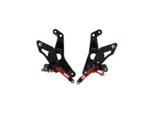 ���߉\�ȃ��A�Z�b�g �u���b�N ���b�h Ducabike �h�D�J�e�B �����X�^�[ 1200 R 2016 - 2019�p Adjustable Rearset Black Red Ducabike For Ducati Monster 1200 R 2016 - 2019 �y���s�A���i�z
