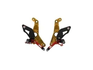 ���߉\�ȃ��A�Z�b�g �S�[���h���b�h Ducabike Ducati Monster 1200 R 2016 - 2019�p Adjustable Rearset Gold-red Ducabike For Ducati Monster 1200 R 2016 - 2019 �y���s�A���i�z