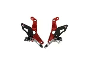 ���߉\�ȃ��A�Z�b�g ���b�h�V���o�[ Ducabike Ducati Monster 1200 R 2016 - 2019�p Adjustable Rearset Red-silver Ducabike For Ducati Monster 1200 R 2016 - 2019 �y���s�A���i�z