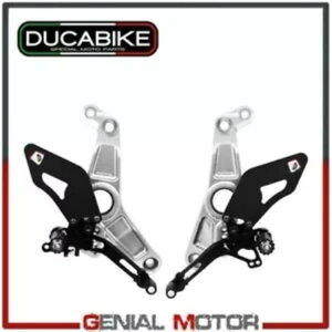 �v���b�g�t�H�[�� �����\ �V���o�[ �u���b�N PRM12R01ED Ducabike Ducati Monster 1200 R 2019 Platforms Adjustable Silver-Black PRM12R01ED Ducabike Ducati Monster 1200 R 2019 �y���s�A���i�z