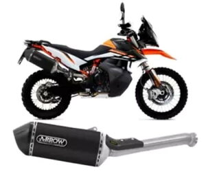 �G�L�]�[�X�g �A���[ �\�m�� �^�C�^�� �u���b�N KTM 890 �A�h�x���`���[ R 2021 - 2023 Exhaust Arrow Sonora Titan Black KTM 890 Adventure R 2021 - 2023 �y���s�A���i�z