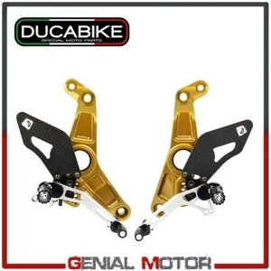 �v���b�g�t�H�[�� �����\�ȃS�[���h�V���o�[ Ducabike Ducati Monster 1200 S 2017-2019 Platforms Adjustable Gold-Silver Ducabike Ducati Monster 1200 S 2017-2019 �y���s�A���i�z